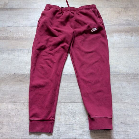Nike Other - Nike Sportswear Club Fleece Joggers Burgundy Men’s Size L Standard Fit New